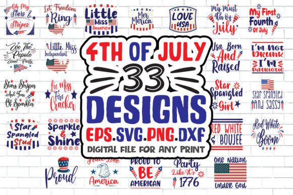 4Th of July SVG 33 Designs for Any Print