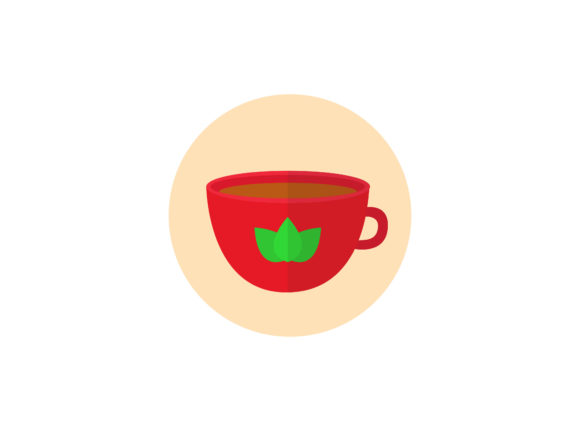 Chinese New Year Cup Tea Flat Icon
