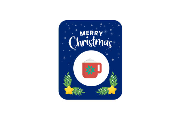 Christmas Card Cocoa Cup Simple Cute