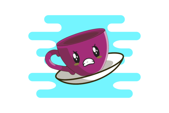 Coffee Cup Cute Kawaii Clipart