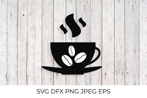 Coffee Cup with Coffee Beans