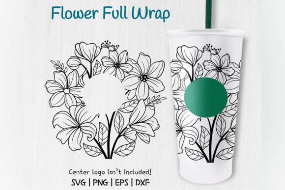 Flowers Florals Set, Venti Cold Cup 24