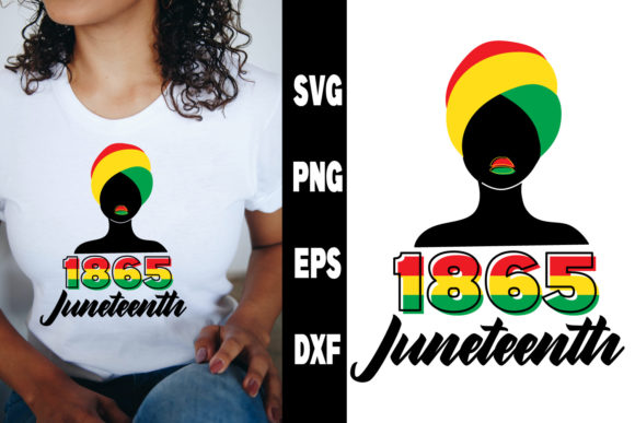 Juneteenth SVG: Afro Messy Bun, Woman