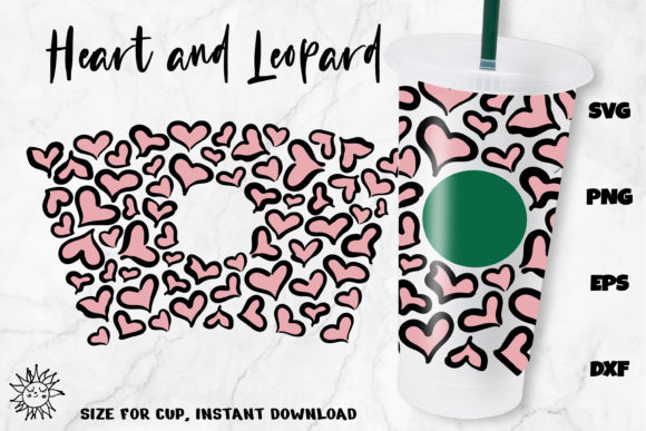 Lopard Full Wrap Venti Cold Cup 24 Oz