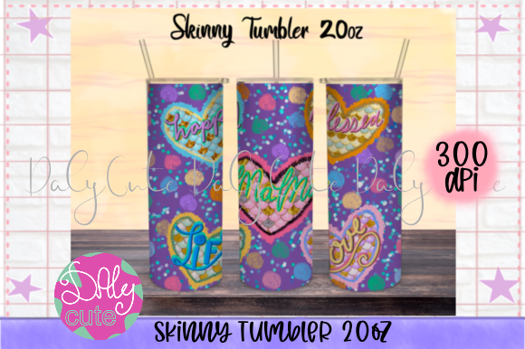 Mermaid Tumbler 20oz Skinny Wraps