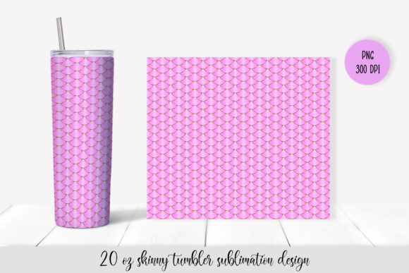 Mermaid Tumbler Sublimation Design. 20oz