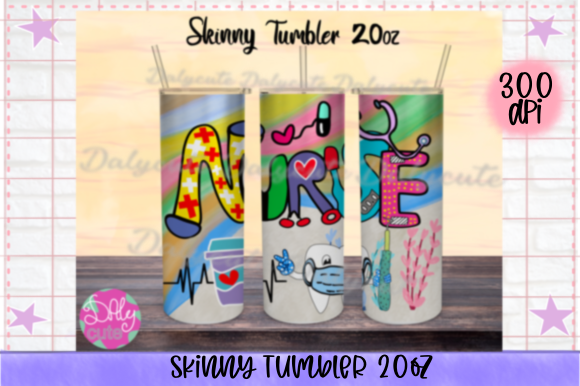 Nurse 20 Oz Skinny Tumbler