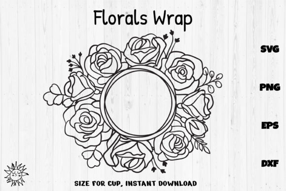 Roses Flowers Full Wrap Venti Cold Cup