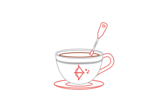 Valentine Chocolate Cup Color Line