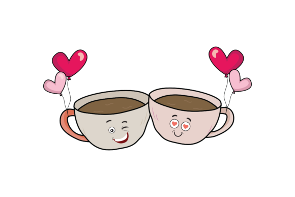 Valentine Kawaii Cute Cup Fill Line