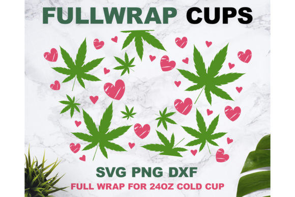 Weed Heart 24oz Cup